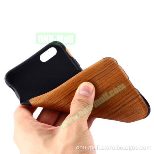 2016 Hot Wood Paste Skin TPU Case for iPhone 6 6s, Wood Back Cover Case for iPhone 6